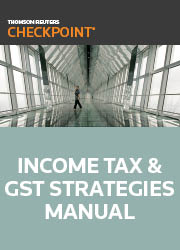Income Tax and GST Strategies Manual - Checkpoint