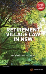 Retirement Village Law in NSW - ebook + book