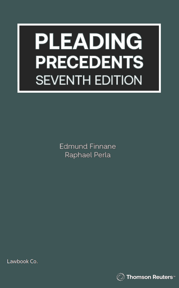 Pleading Precedents 7th Edition - Book
