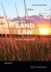 Butt's Land Law Seventh Edition - Book + eBook