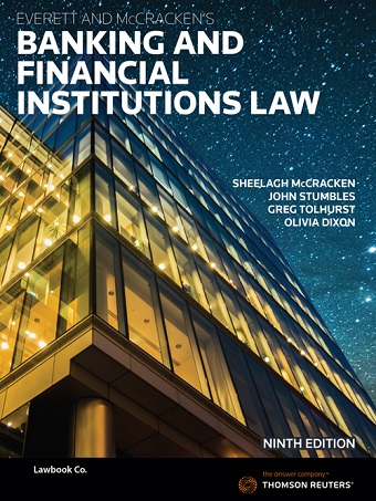 Everett & McCracken's Banking & Financial Institutions Law Ninth Edition