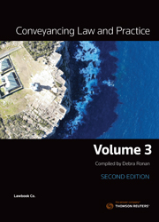 Conveyancing Law and Practice Volume 3 Second Edition