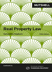 Nutshell: Real Property Law Fifth Edition - Book
