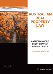 Australian Real Property Law Seventh Edition - Book