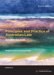 Principles and Practice of Australian Law 4th edition - eBook