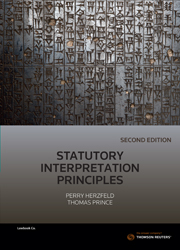 Statutory Interpretation Principles Second Edition - eBook