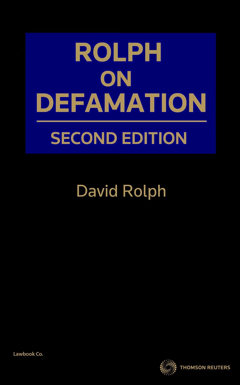 Rolph on Defamation Second Edition - Book+eBook