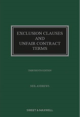 Exclusion Clauses and Unfair Contract Terms 13th Edition Book + eBook
