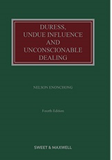 Duress, Undue Influence and Unconscionable Dealing 4th Edition eBook