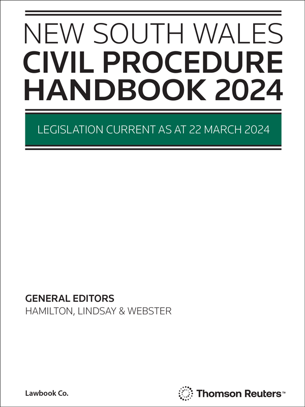 NSW Civil Procedure Hdbook 2023 bk + ebk