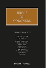 Jervis On Coroners 15th Edition