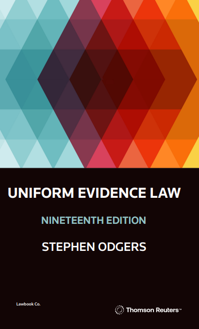 Uniform Evidence Law 19th Edition - Book