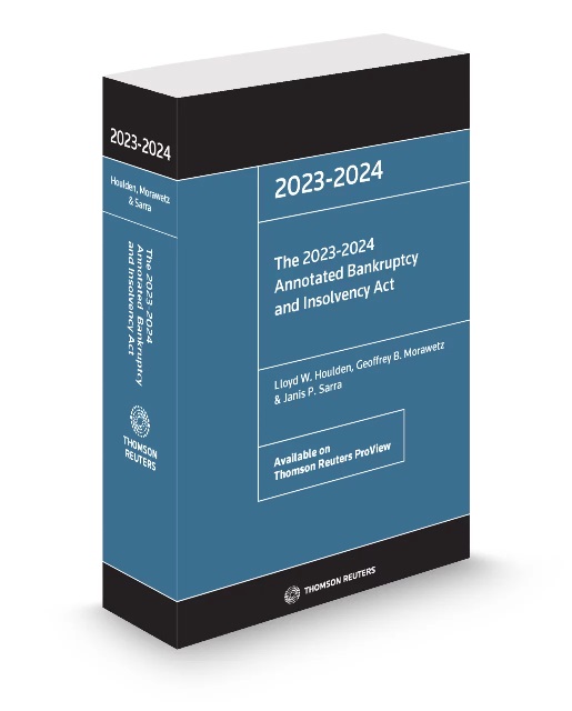 The 2023-2024 Annotated Bankruptcy and Insolvency Act