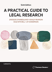 A Practical Guide to Legal Research Sixth Edition - Book + eBook