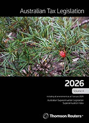 Australian Tax Legislation 2026 Volume 4 - Book + eBook