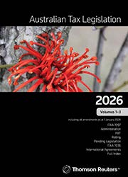 Australian Tax Legislation 2026 Volumes 1-3 - eBook