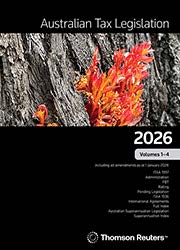 Australian Tax Legislation 2026 Volumes 1-4 - Book + eBook