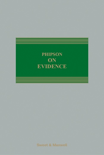 Phipson on Evidence 21st Edition