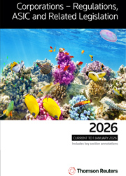 Corporations - Regulations, ASIC and Related Legislation 2026