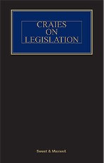 Craies on Legislation 13th Edition Mainwork + Supplement