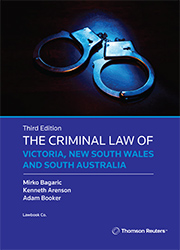 Criminal Law of Vic, NSW and SA 3e