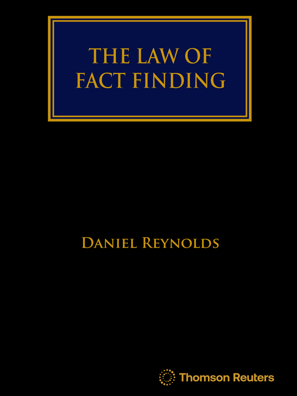 The Law of Fact Finding Book +eBook