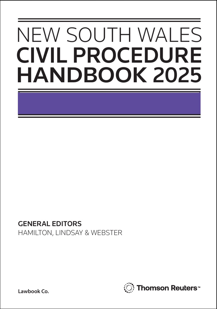 NSW Civil Procedure Handbook 2025 - Book