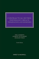 Contractual Duties: Performance, Breach, Termination and Remedies 5th Edition