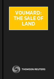 Voumard: The Sale of Land