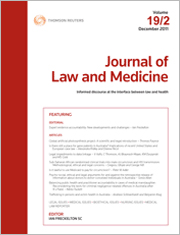 Journal of Law and Medicine: Bound Volumes