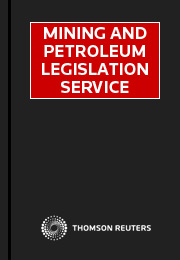 Mining and Petroleum Legislation (All Jurisdictions): Paper