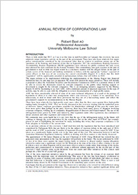 Annual Review Example: Corporations Legislation 2021